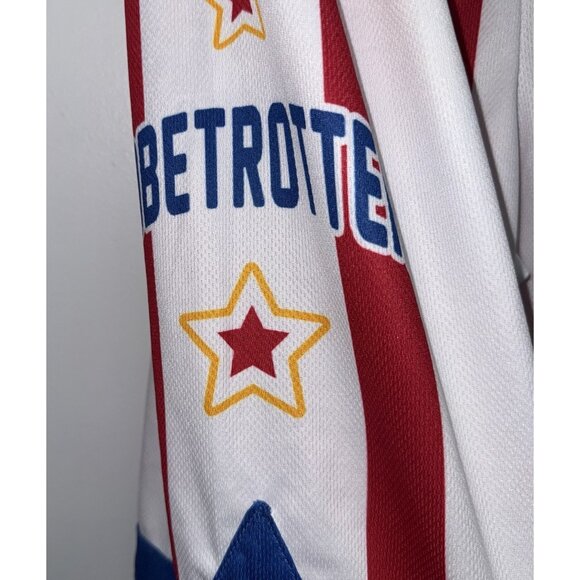 Champion Harlem Globetrotters Basketball Shorts Mens Size Small Red White Stripe - Picture 2 of 7